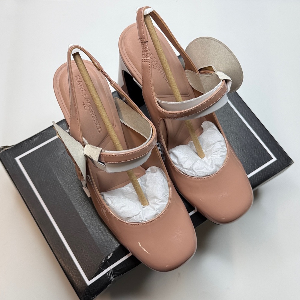 Karl Lagerfeld Paris Women’s Pierra Slingback Pumps- Size 8.5 - Picture 7 of 11